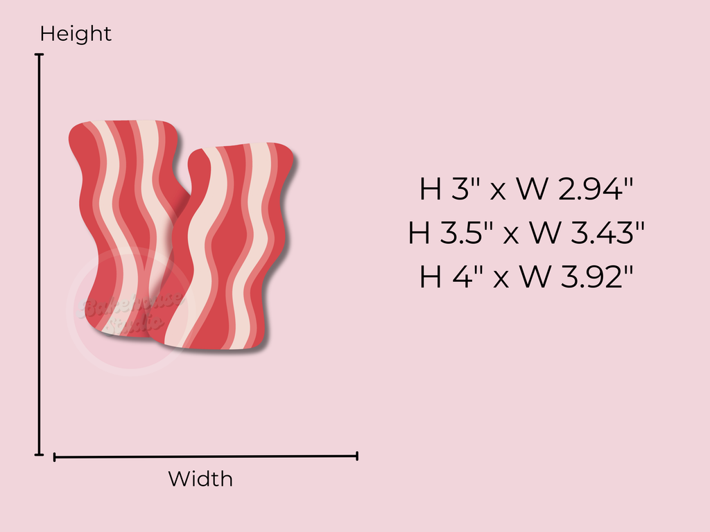 1243 Double Bacon Cookie Cutter