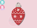 1202 Tear drop ornament Cookie Cutter
