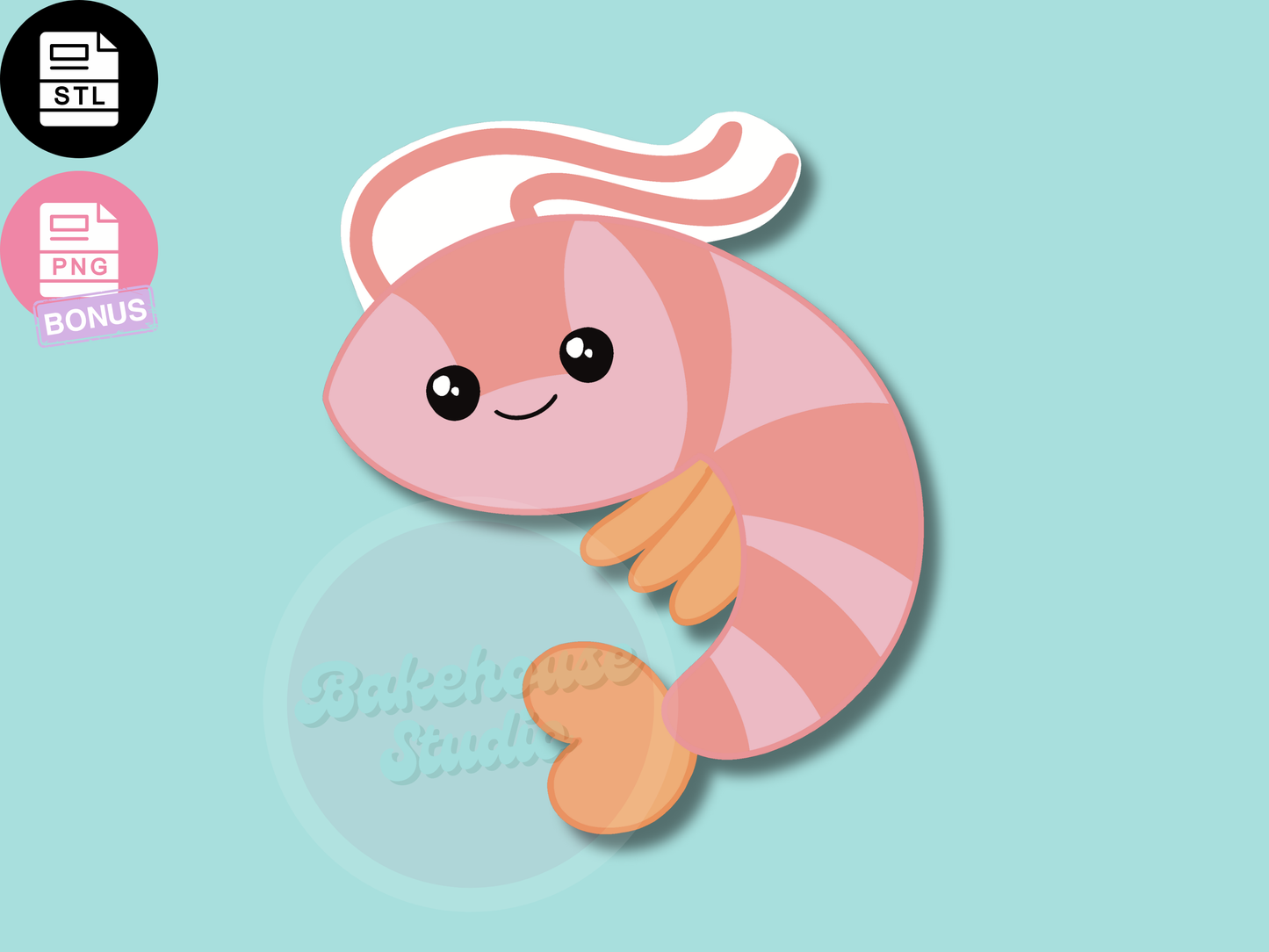 1217 Cute Shrimp Cookie Cutter