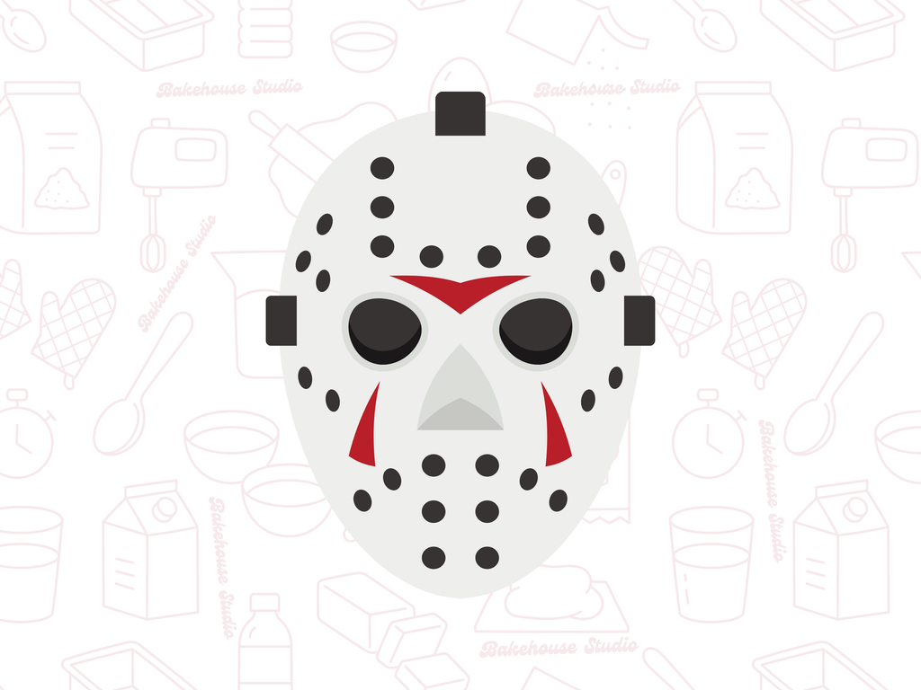 1040 Hockey Mask Cookie Cutter