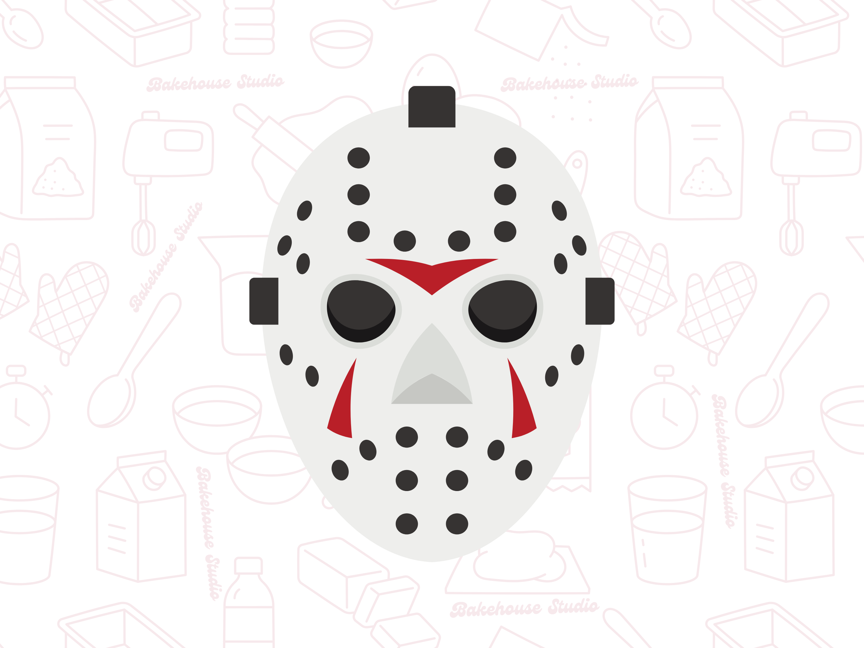 1040 Hockey Mask Cookie Cutter