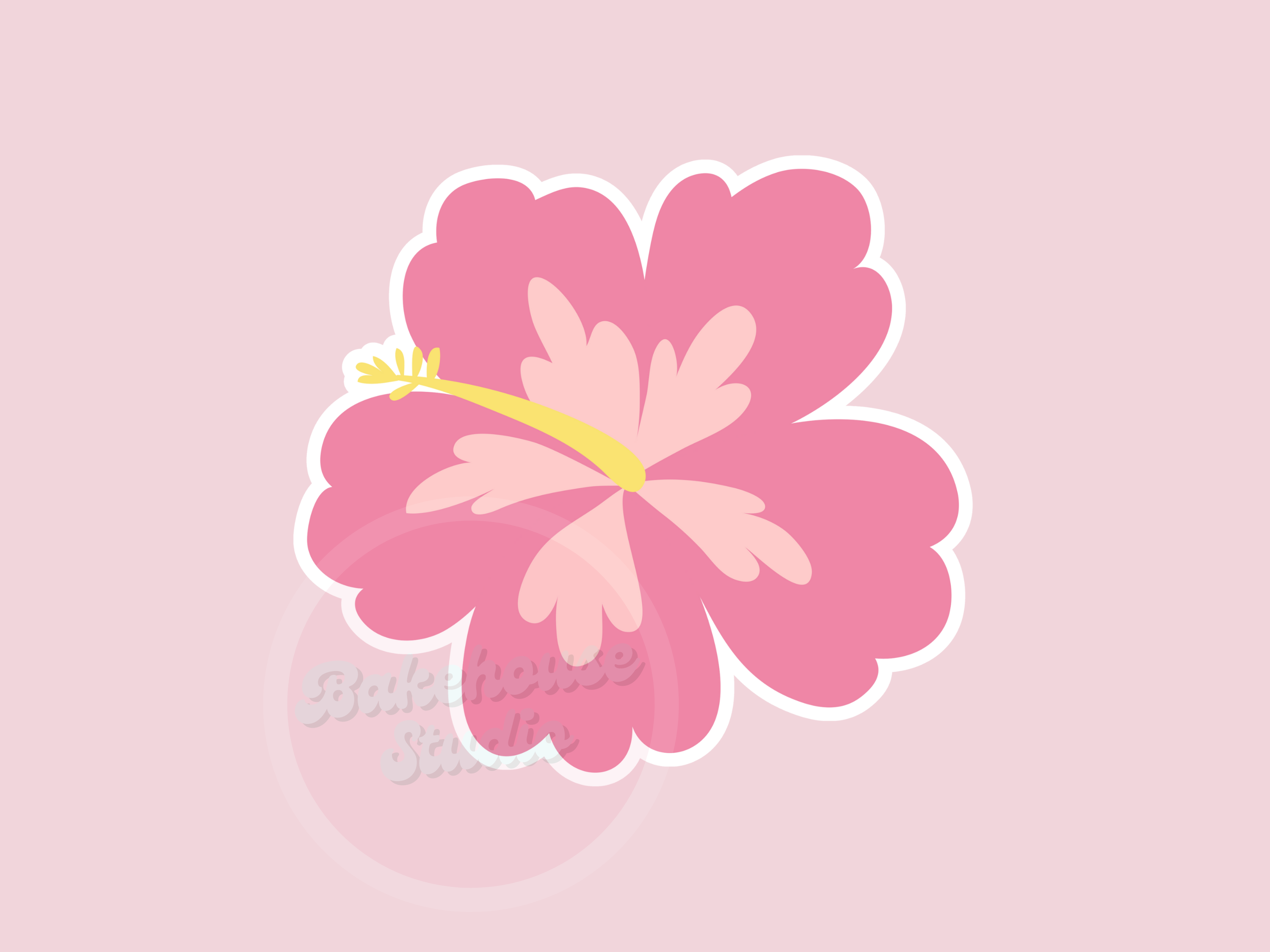 1155 hibiscus Flower Cookie Cutter