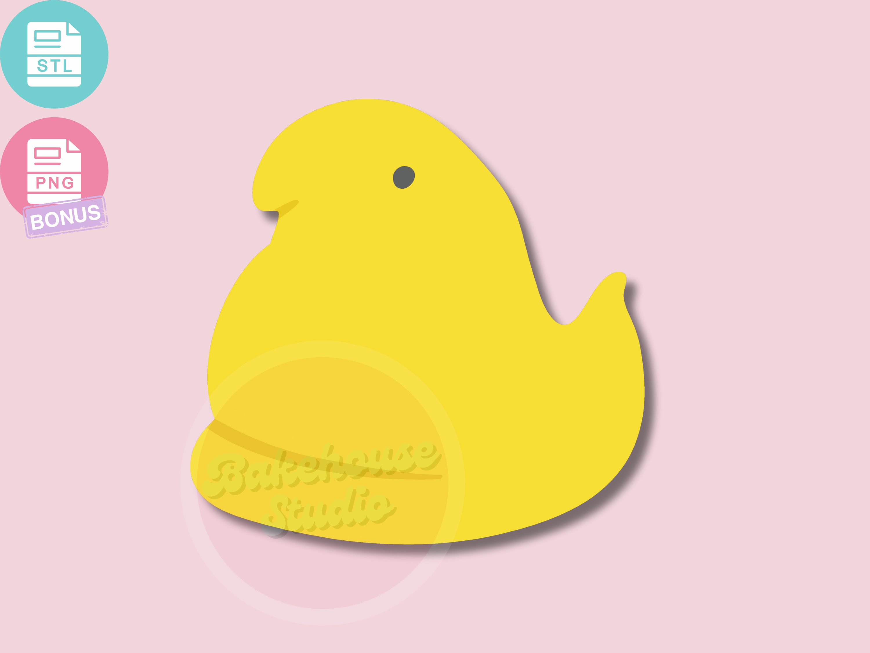 1220 marshmallow chick Cookie Cutter