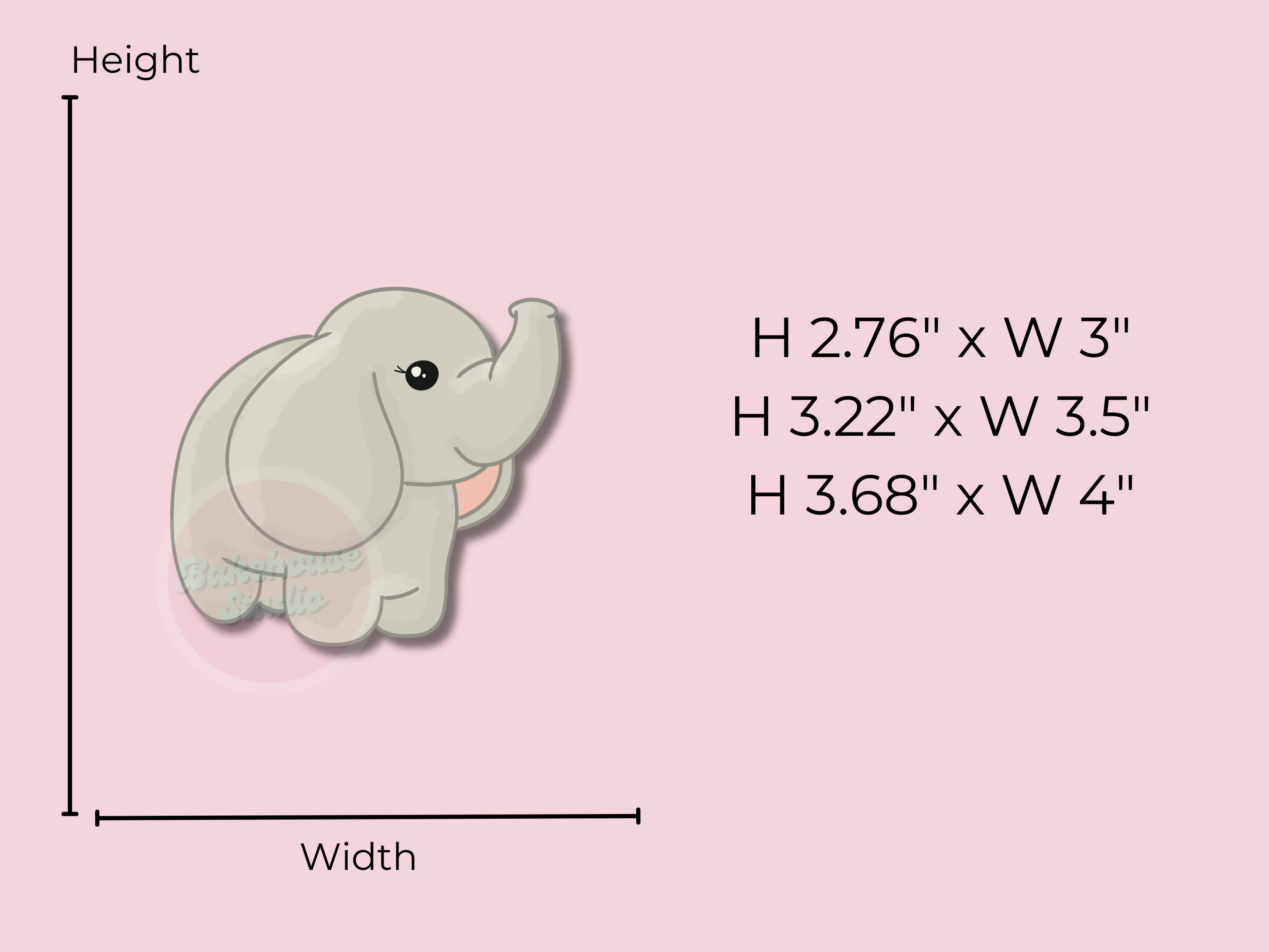 1172 Baby Elephant Cookie Cutter
