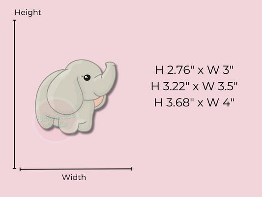 1172 Baby Elephant Cookie Cutter