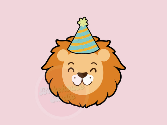 1159 Birthday Lion Cookie Cutter