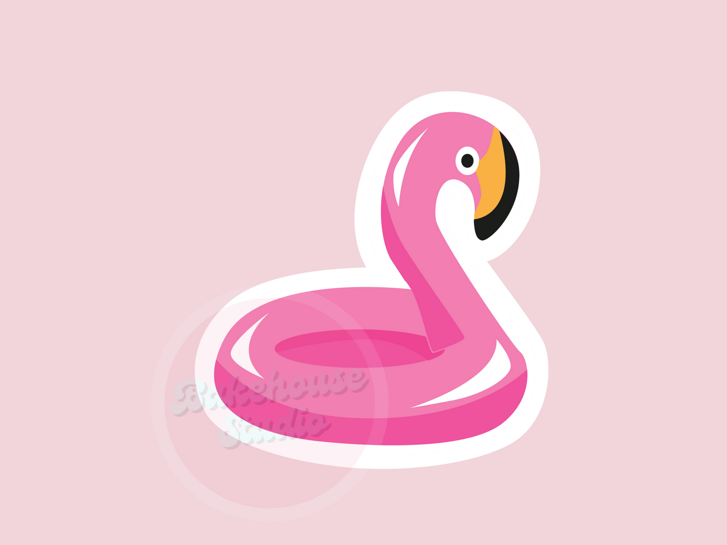 1149 Flamingo Pool Floatie Cookie Cutter