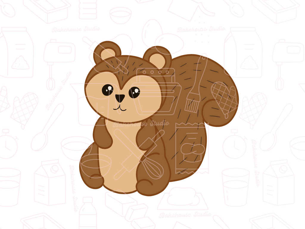 1065 Chunky Squirrel Cookie Cutter
