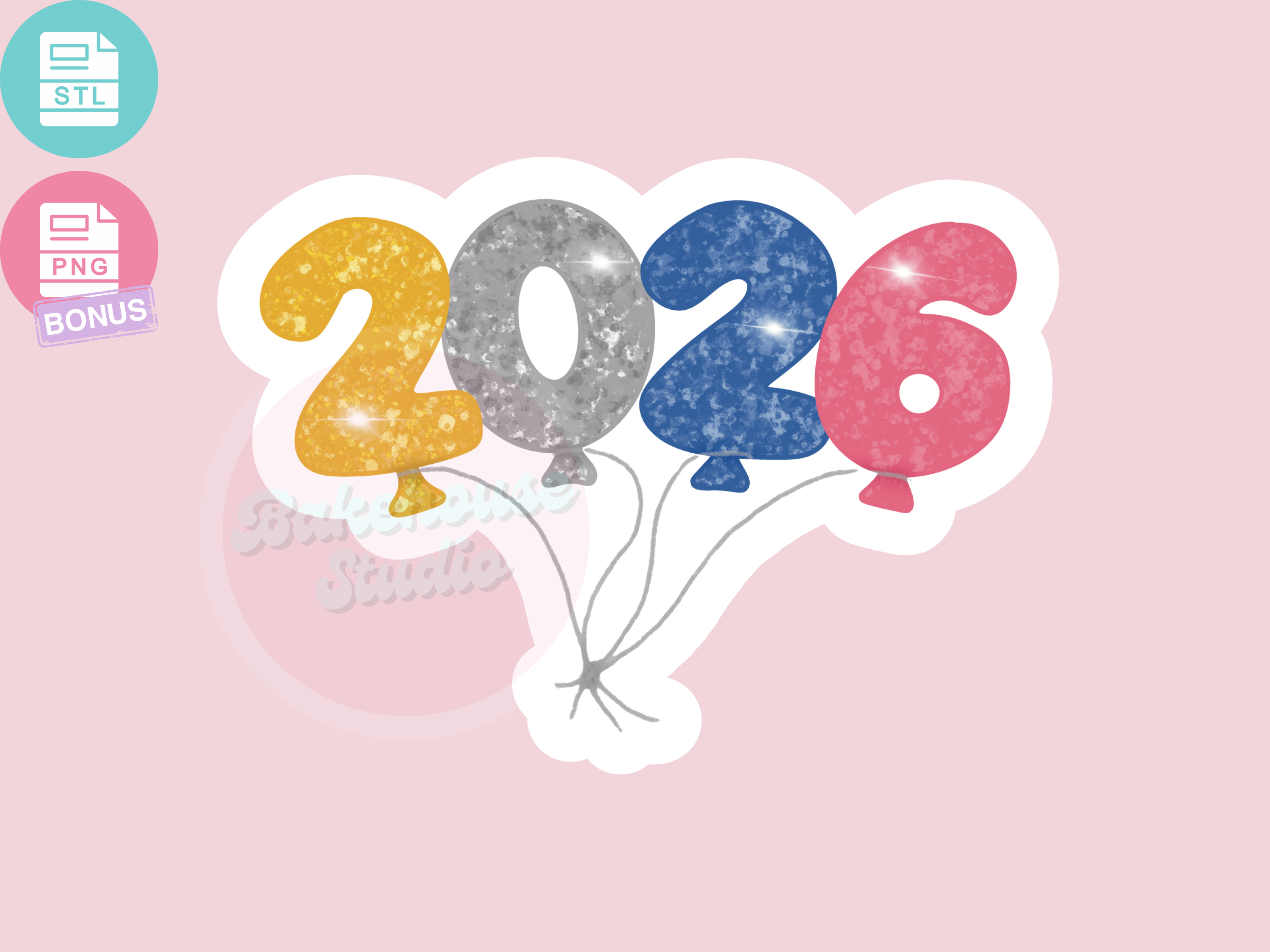 1207 2026 Balloons Cookie Cutter
