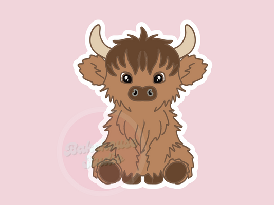 1173 Highland Cow Cookie Cutter