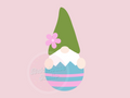1091 Gnome Easter Egg Cookie Cutter