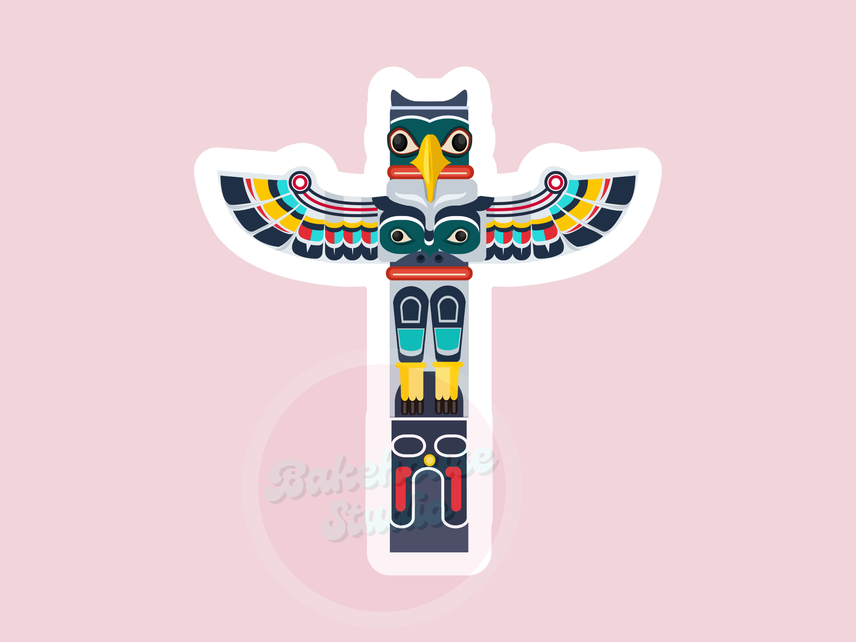 1144 Totem Pole Cookie Cutter