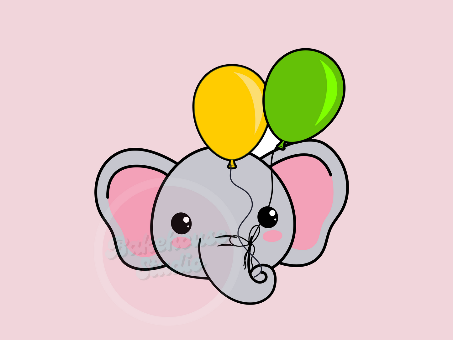 1160 Balloon Elephant Cookie Cutter