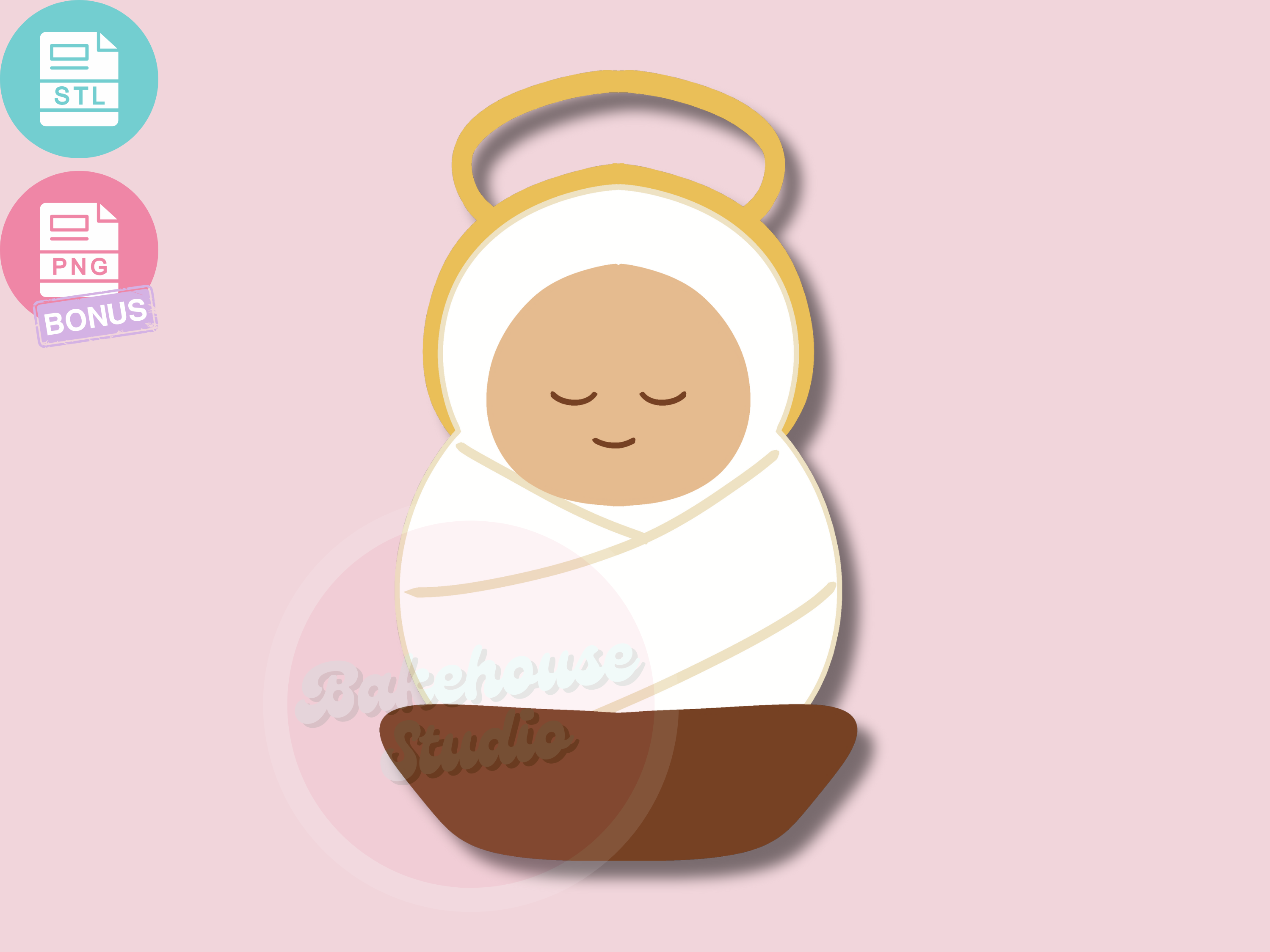 1195 Nativity Baby Jesus Cookie Cutter