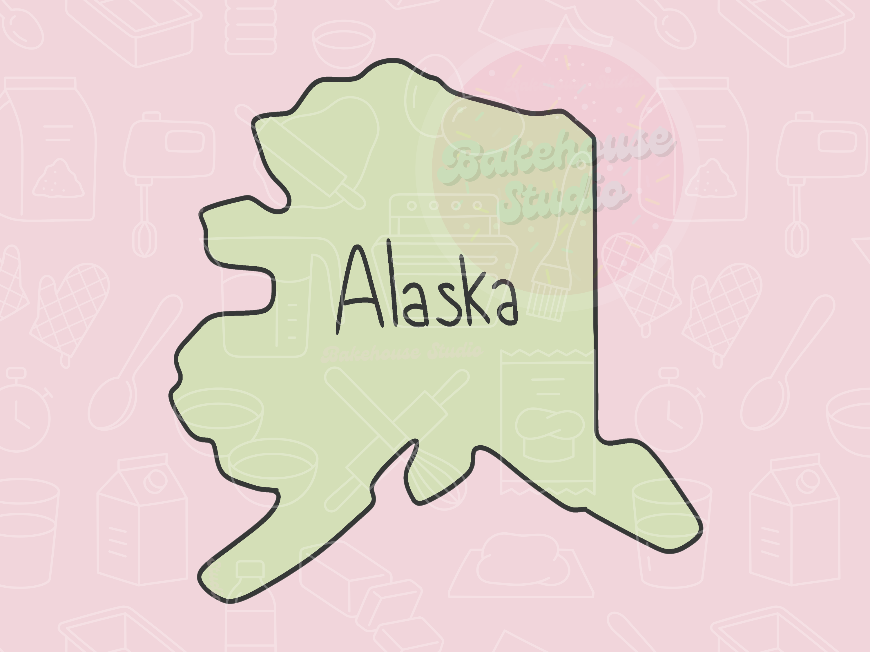 1073-3 Alaska Cookie Cutter