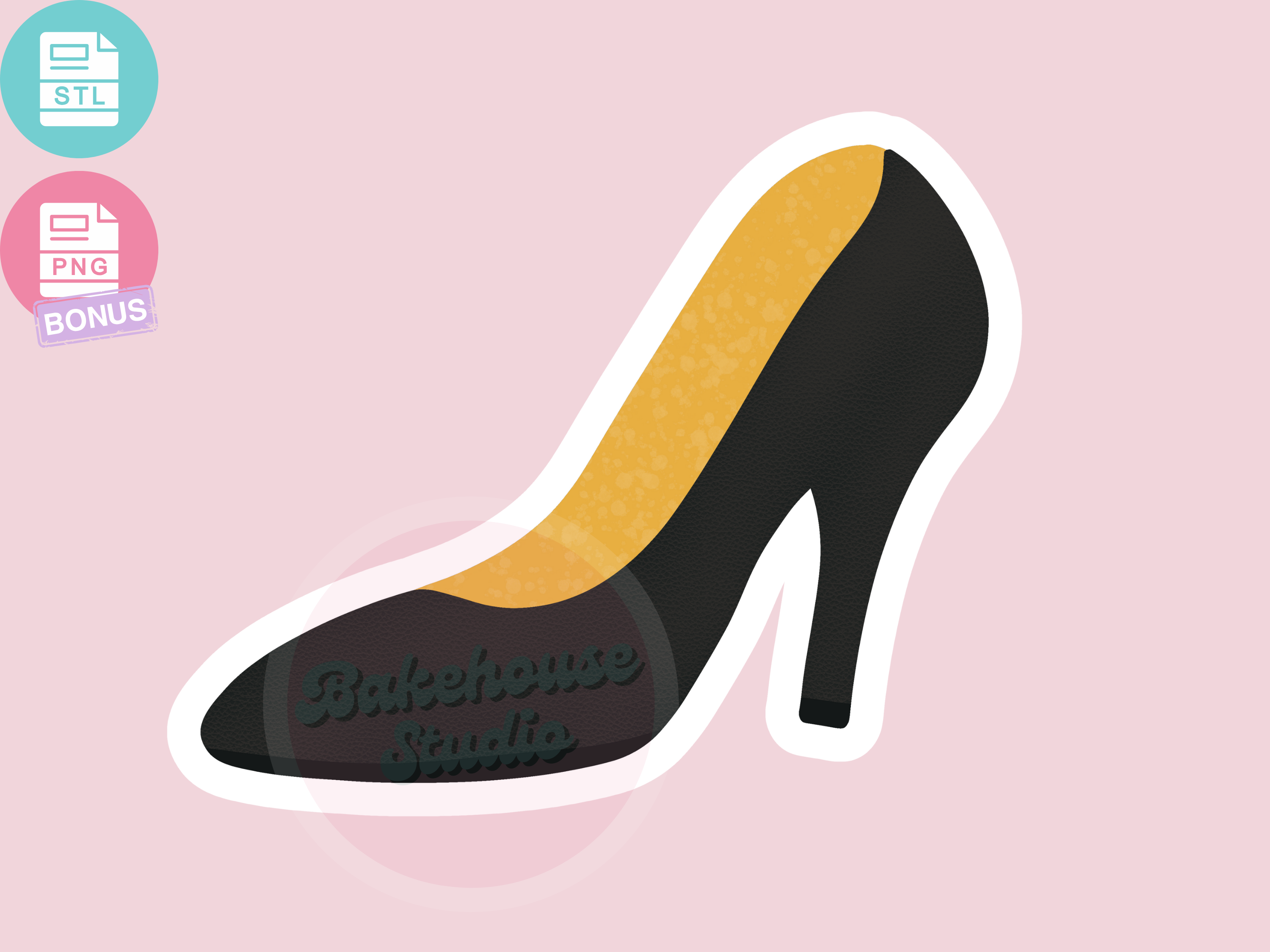 1213 stiletto High heel shoe Cookie Cutter