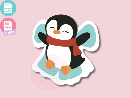 1201 Snow Angel Penguin Cookie Cutter