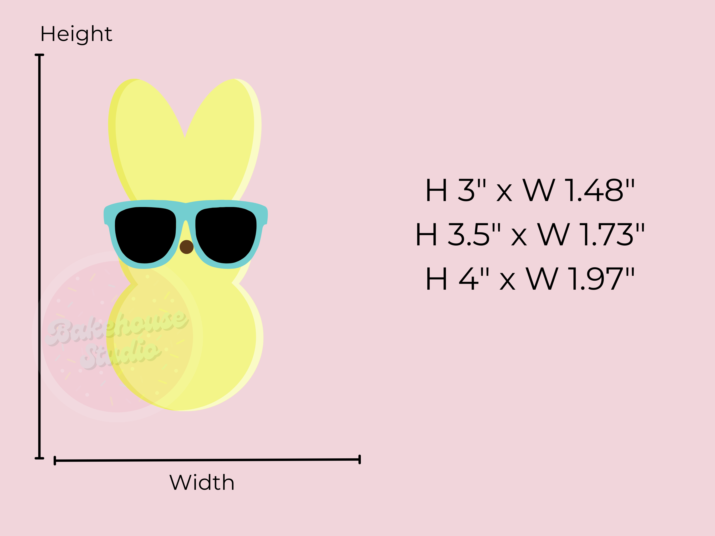1087 Bunny Marshmallow Sunglasses Cookie Cutter
