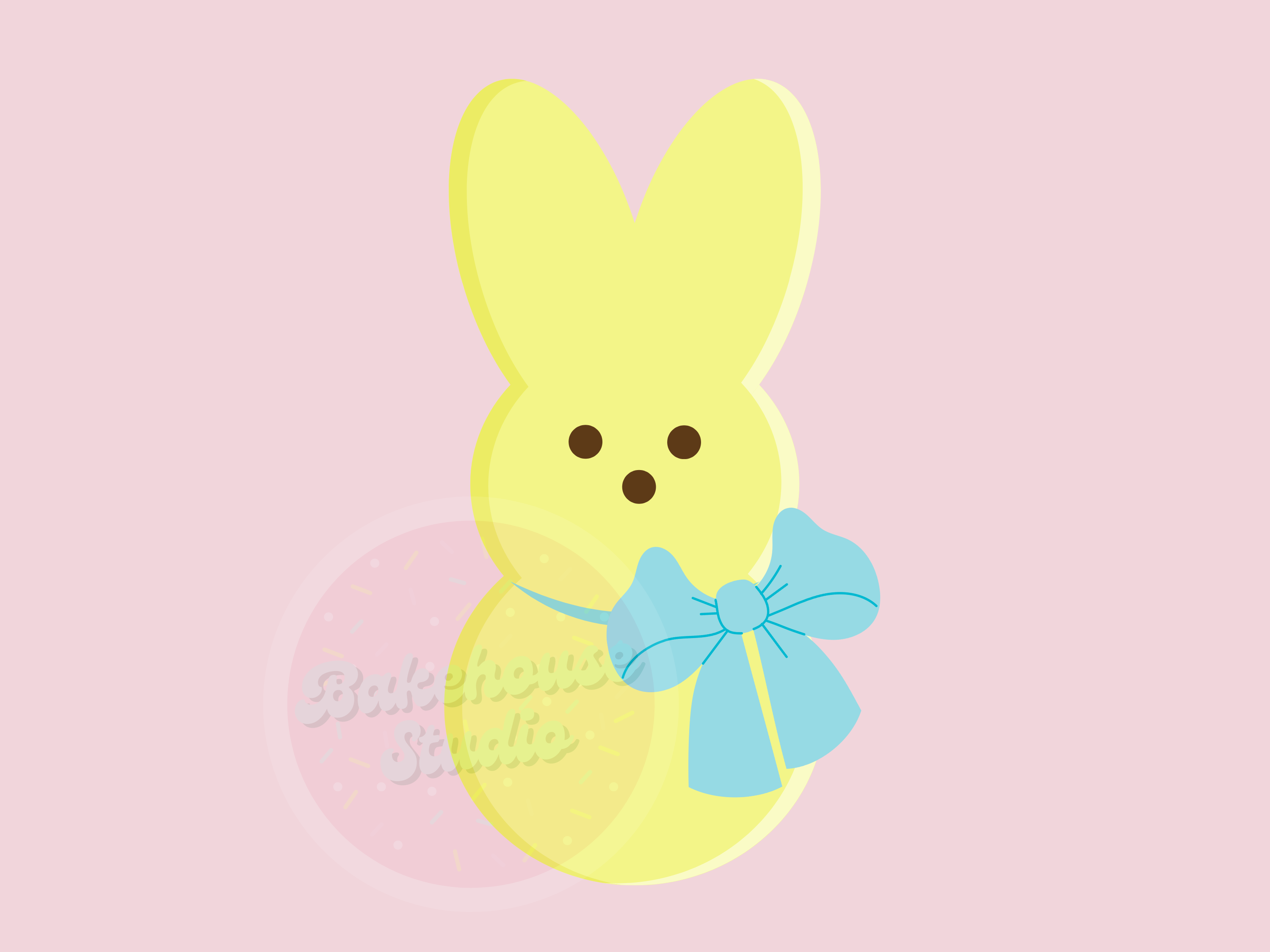1088 Bunny Marshmallow Bow Cookie Cutter