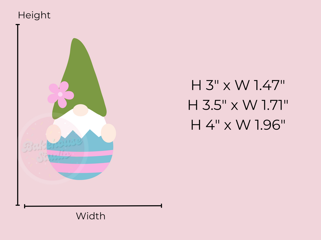 1091 Gnome Easter Egg Cookie Cutter