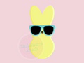 1087 Bunny Marshmallow Sunglasses Cookie Cutter