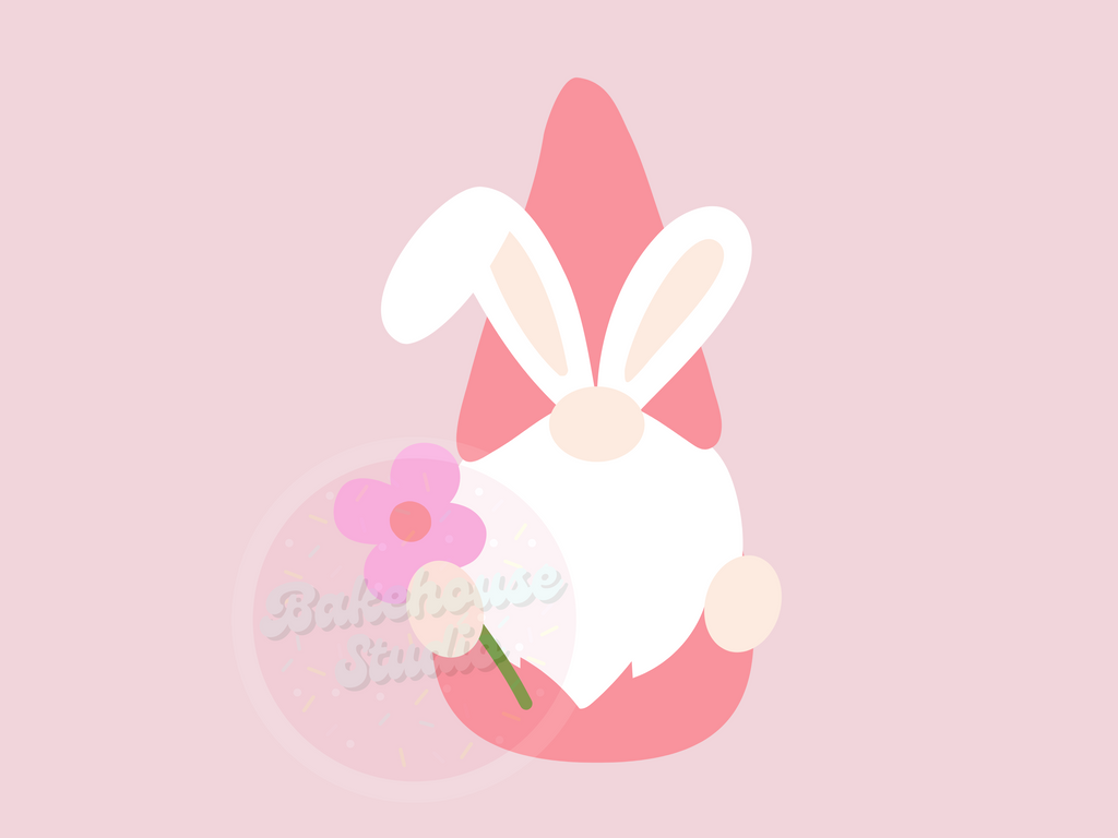 1092 Gnome Bunny Cookie Cutter