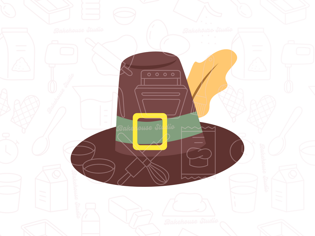 1056 Pilgrim Hat Cookie Cutter