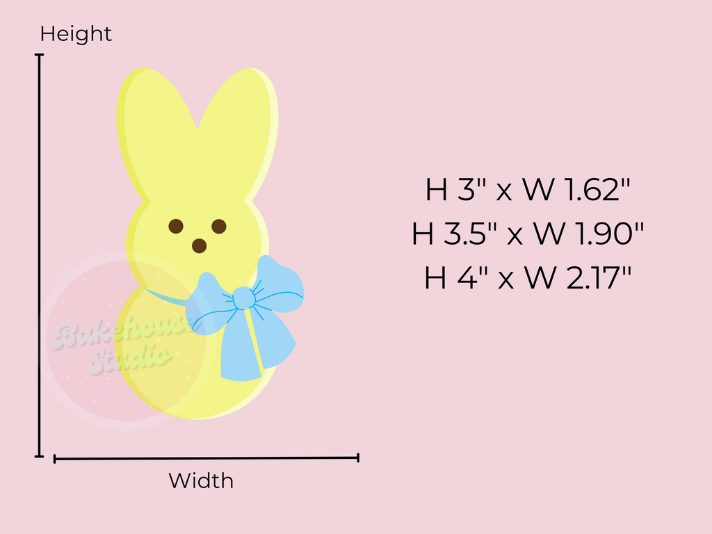 1088 Bunny Marshmallow Bow Cookie Cutter