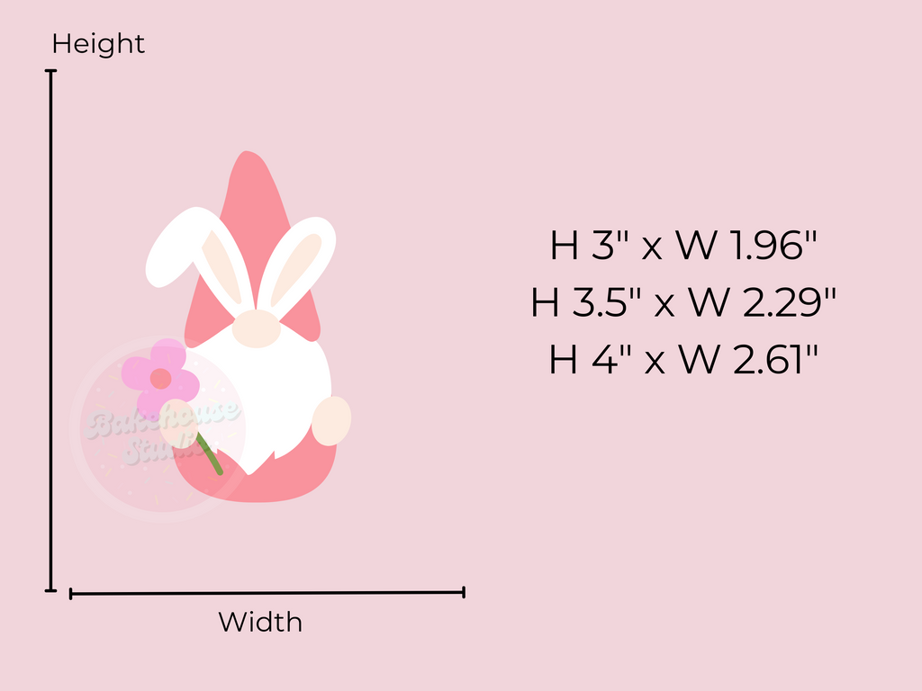 1092 Gnome Bunny Cookie Cutter
