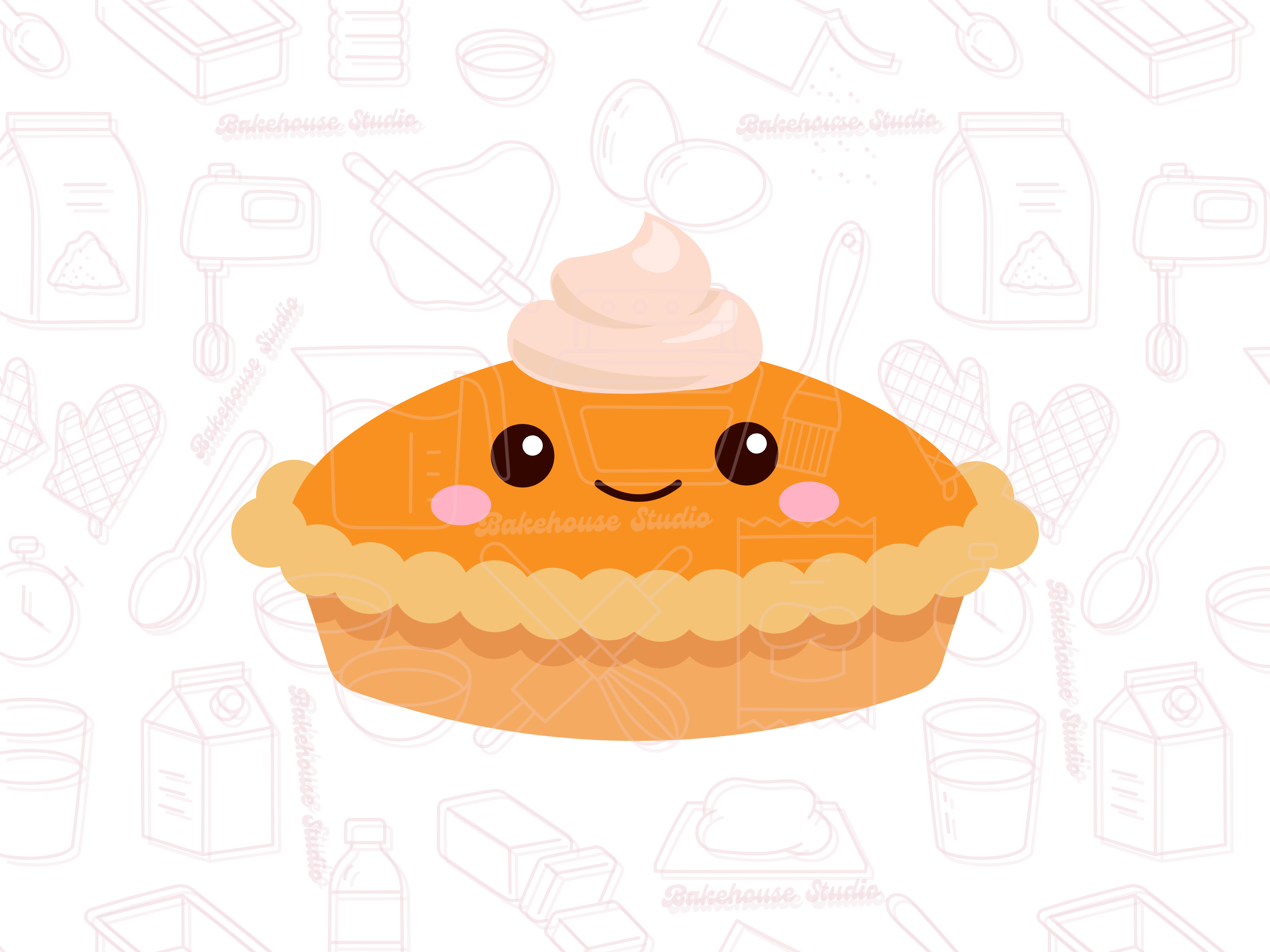 1047 Whip Topping Pie Cookie Cutter