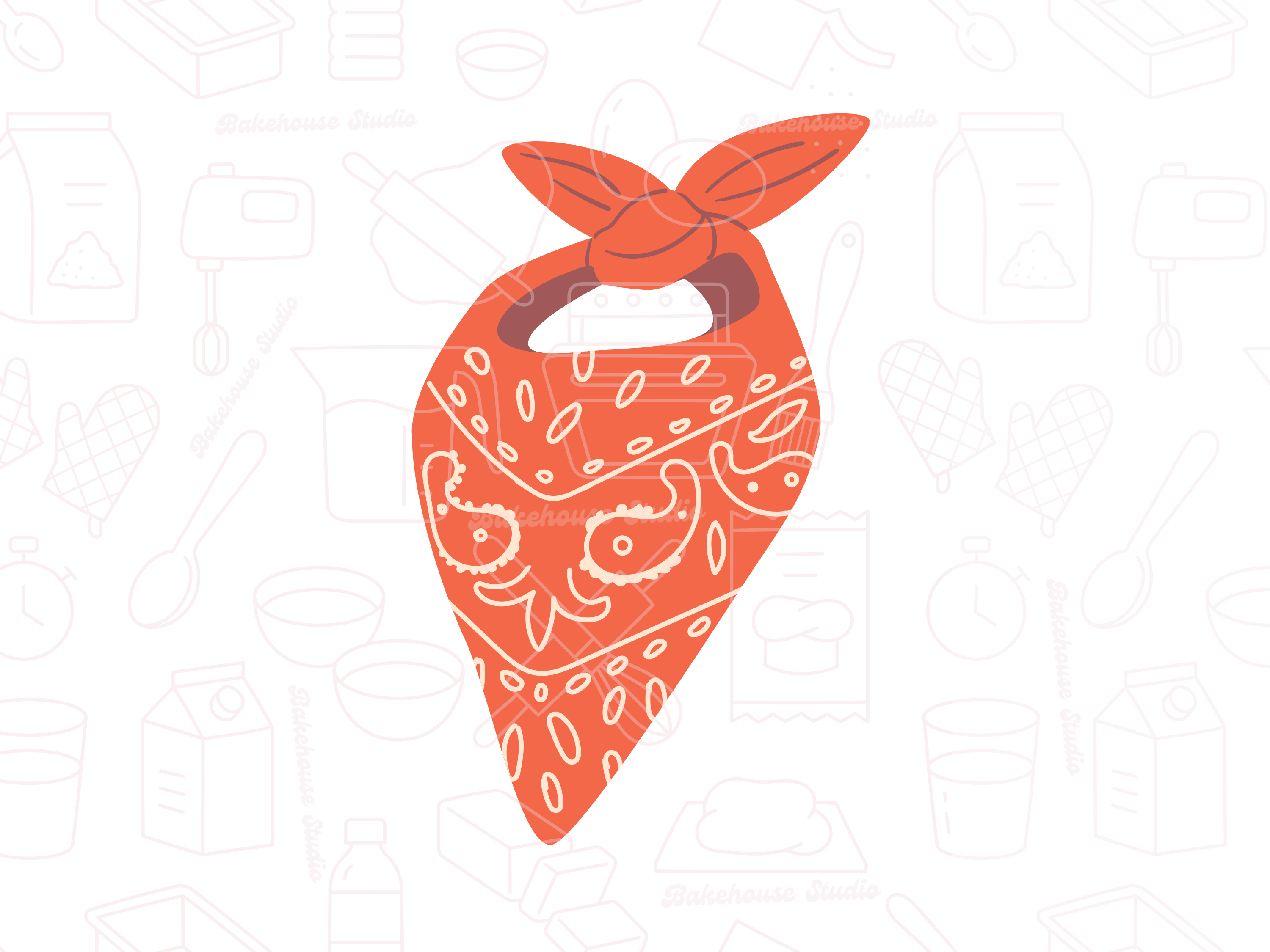1058 Bandana Cookie Cutter