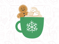 1042 Gingerbread Mug Cookie Cutter