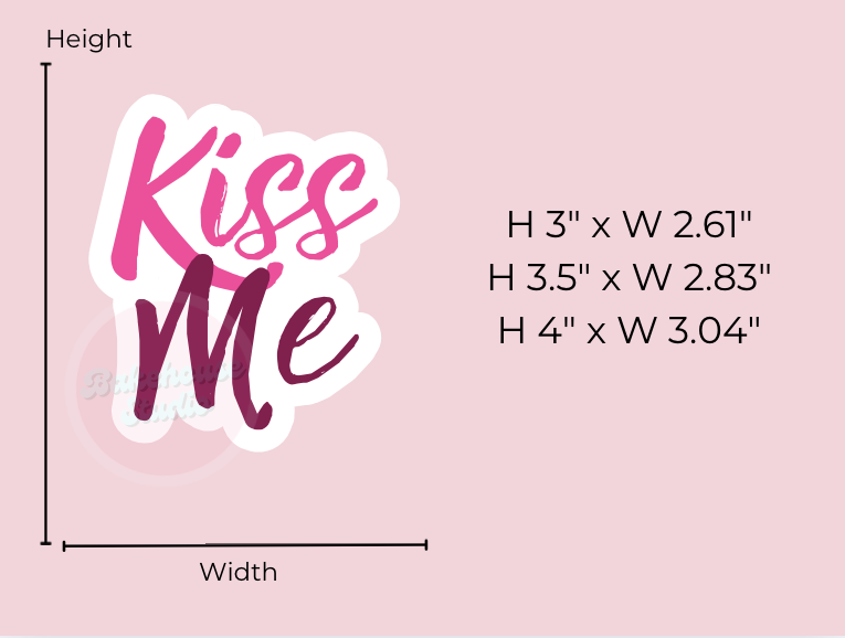1209 Kiss Me Cookie Cutter