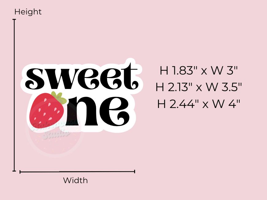1109 Sweet One Strawberry Cookie Cutter