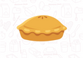 1034 narrow pie Cookie Cutter