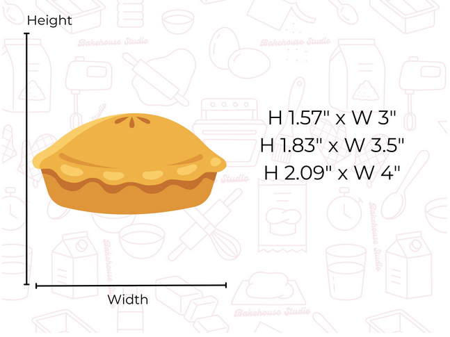 1034 narrow pie Cookie Cutter